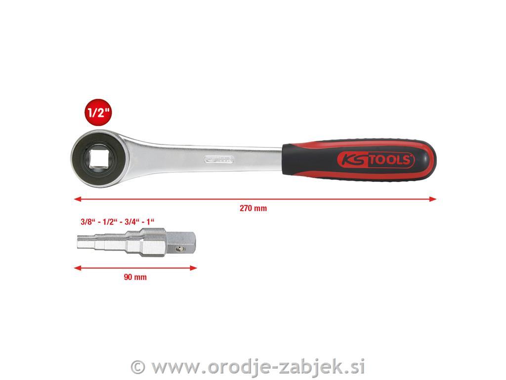 Stopenjski ključ in raglja 1/2" KS TOOLS