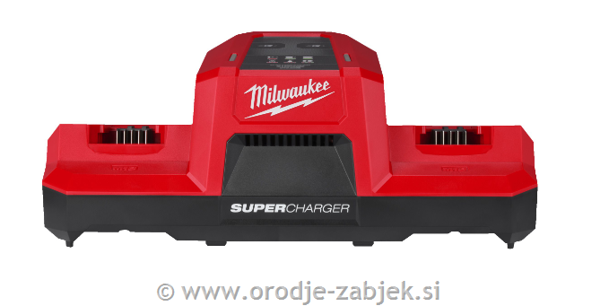 Super polnilnik M18 DBSC z dvema polnilnima mestoma MILWAUKEE