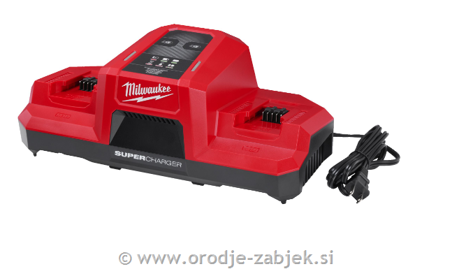 Super polnilnik M18 DBSC z dvema polnilnima mestoma MILWAUKEE