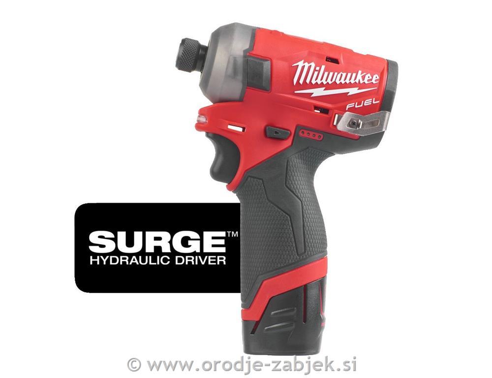 Tihi Hex udarni vijačnik 1/4” M12 FQID-202X MILWAUKEE