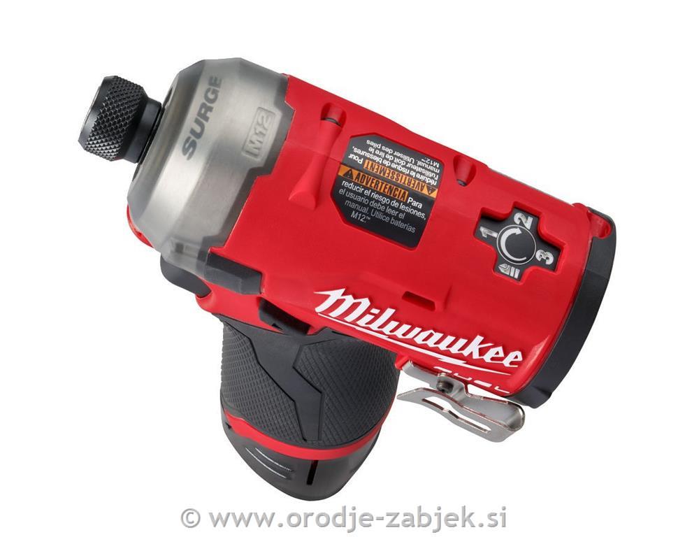 Tihi Hex udarni vijačnik 1/4” M12 FQID-202X MILWAUKEE