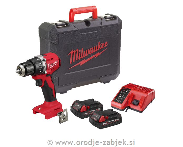 Kompaktni brezkrtačni udarni vrtalnik M18 BLPDRC-202C MILWAUKEE