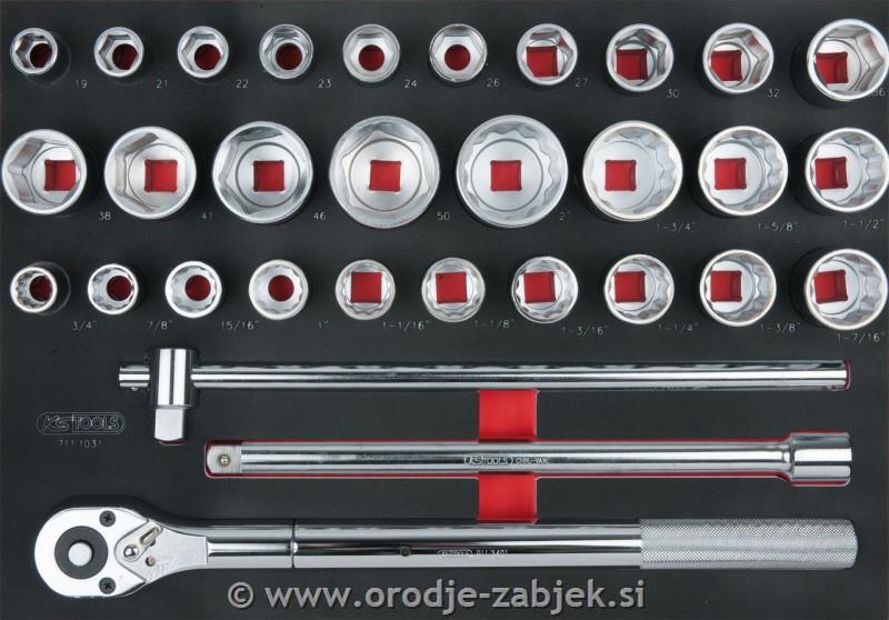 1/1 I garnitura nasadnih ključev 3/4" KS TOOLS