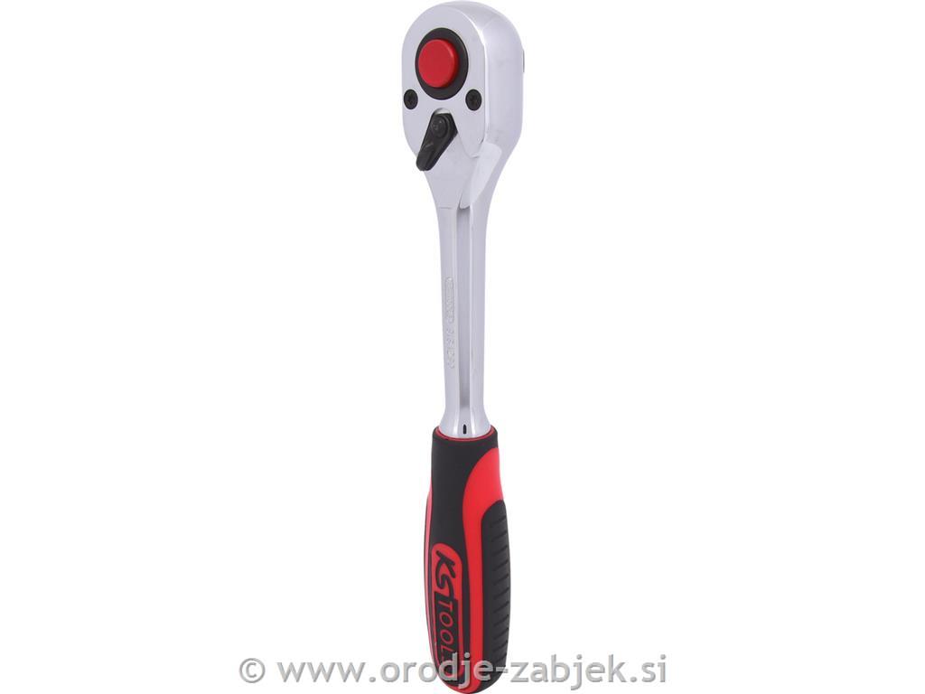 1/2" CHROMEplus preklopna raglja, 72 zob KS TOOLS