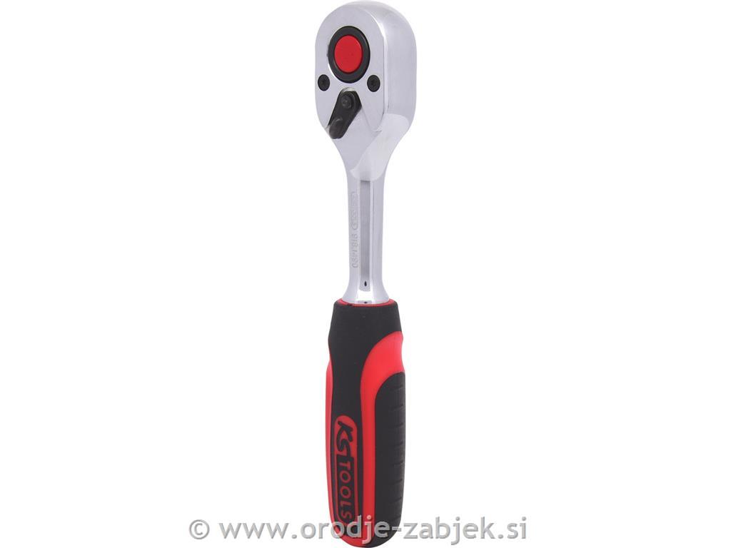 1/4" CHROMEplus preklopna raglja, 72 zob KS TOOLS