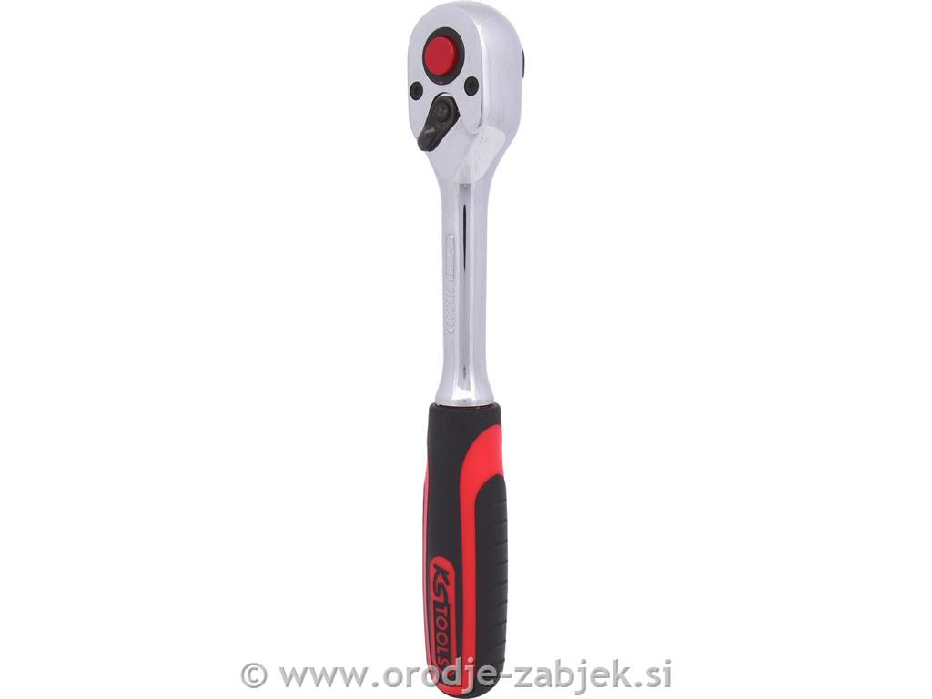 3/8" CHROMEplus preklopna raglja, 72 zob KS TOOLS