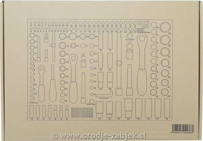 192-delni set orodja BGS TECHNIC