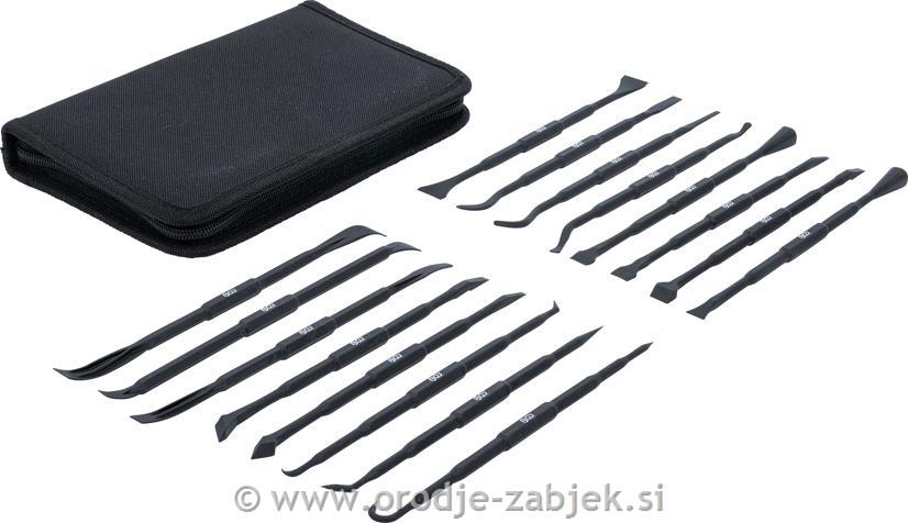 Set plastičnih kavljov in strgal v torbi BGS TECHNIC