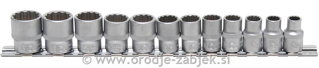 12-delni set nasadnih ključev 3/8", 8-19 mm BGS TECHNIC