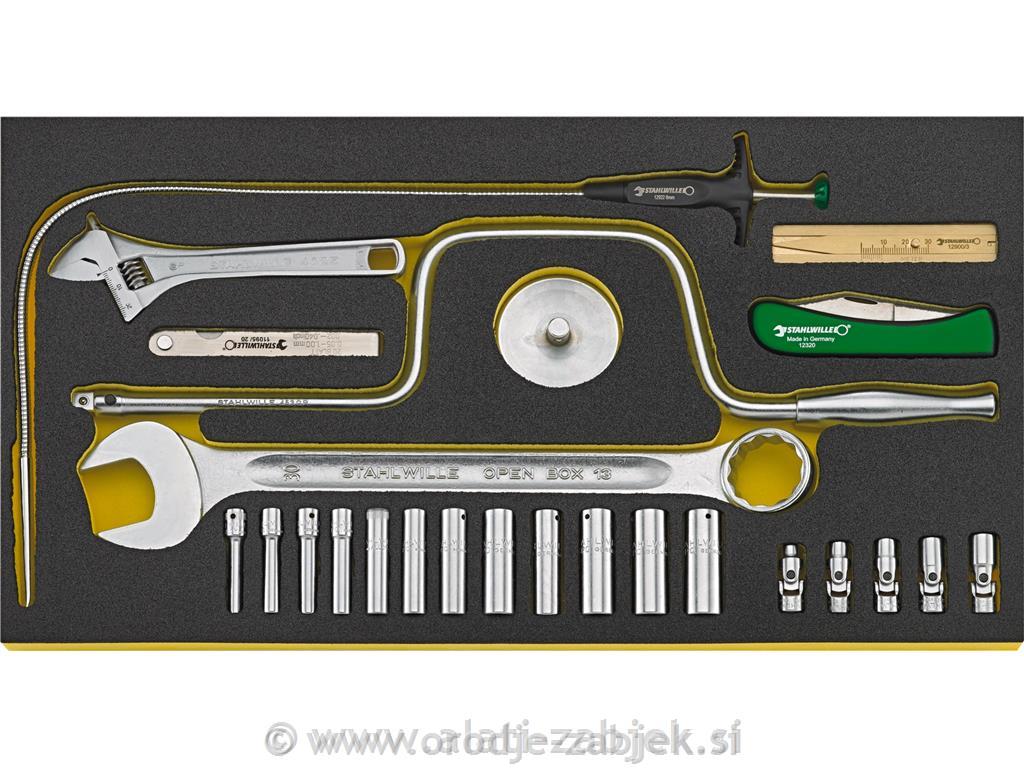 Voziček za orodje z vložkom in ročnim orodjem STAHLWILLE