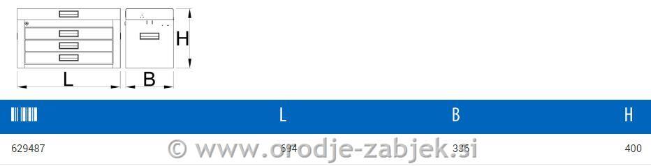 Prenosni predalnik za orodje Moto UNIOR