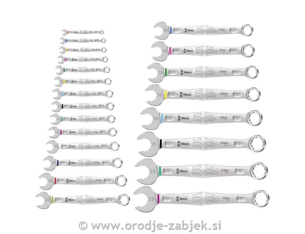 22-delni set kombiniranih ključev 6003 WERA