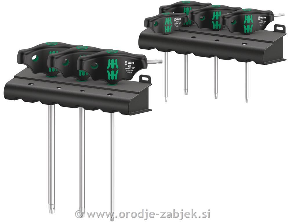 TORX® HF Set 1 izvijač T-ročaj/ izvijač s funkcijo držanja WERA