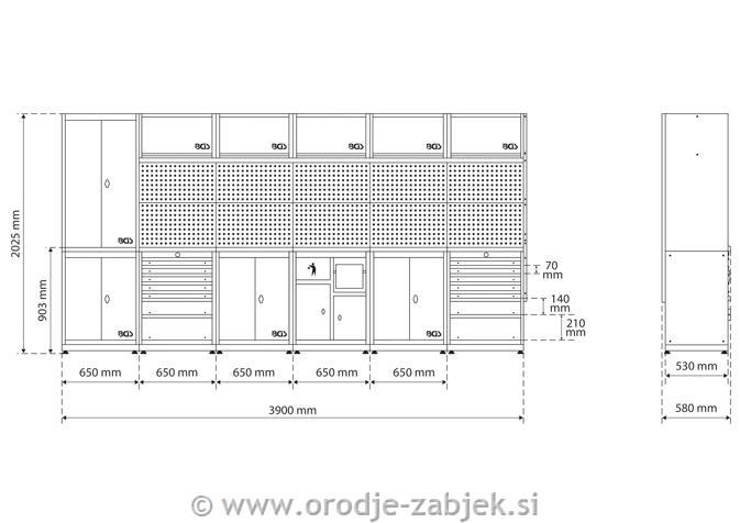 6-delni delavniški sestav BGS TECHNIC