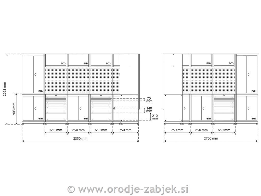 8-delni delavniški sestav BGS TECHNIC